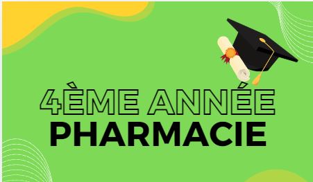 4ème année pharmacie