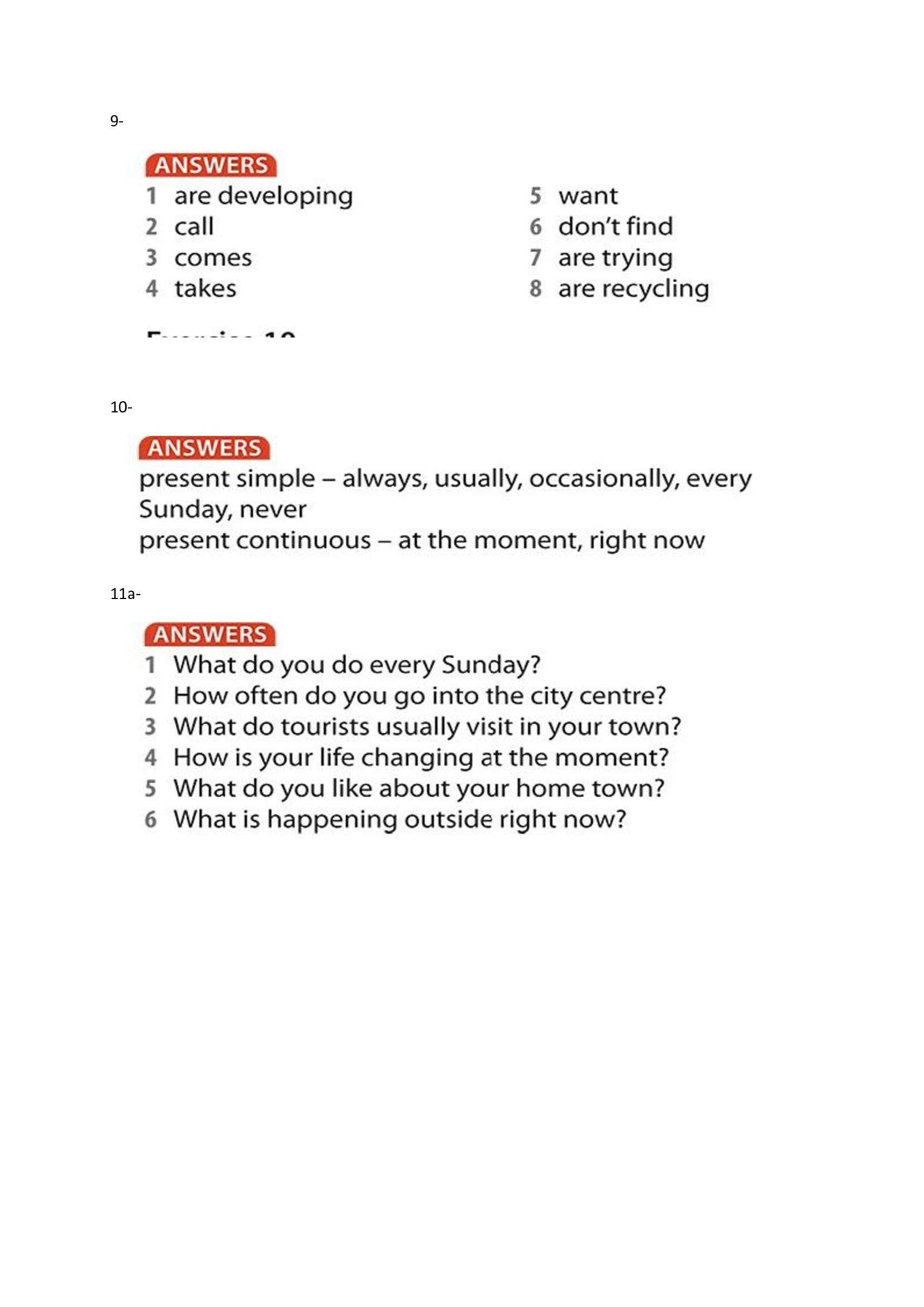 General English 2.1 (Answers Key)