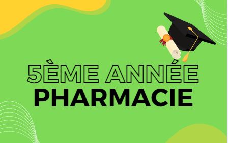 5ème année pharmacie